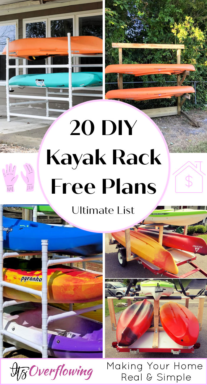 20 Free Plans to Build a DIY Kayak Rack