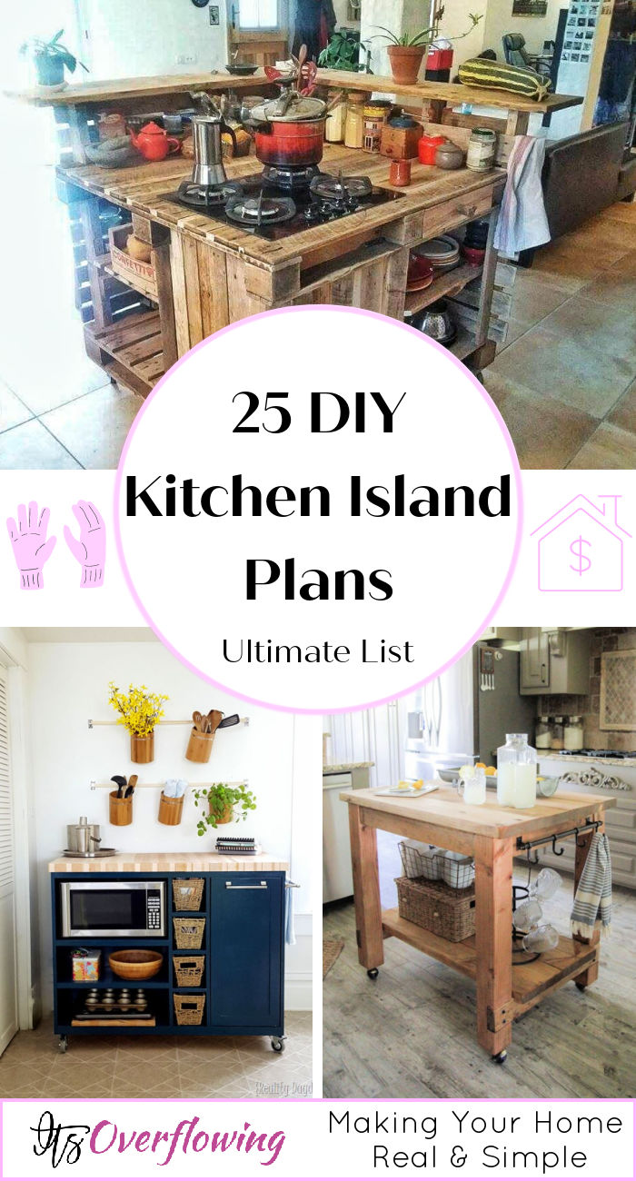 25 Free DIY Kitchen Island Plans To Build A Functional Kitchen