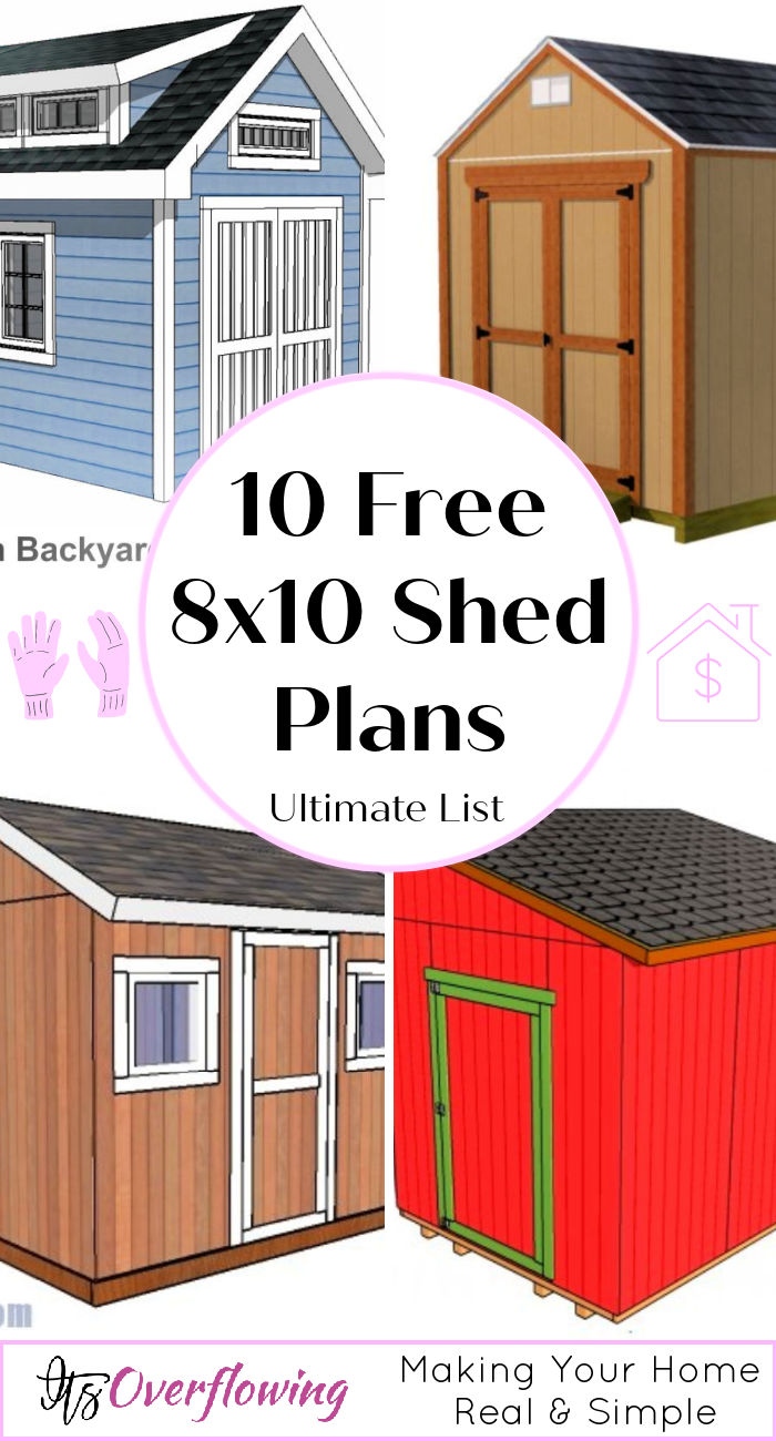 8x10 Shed Plans with Materials List Free Shed Plans 8x10