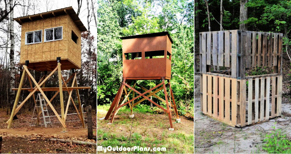 Deer Stand Box Blind Plans Hunting Build Your own Easy Instructions 
