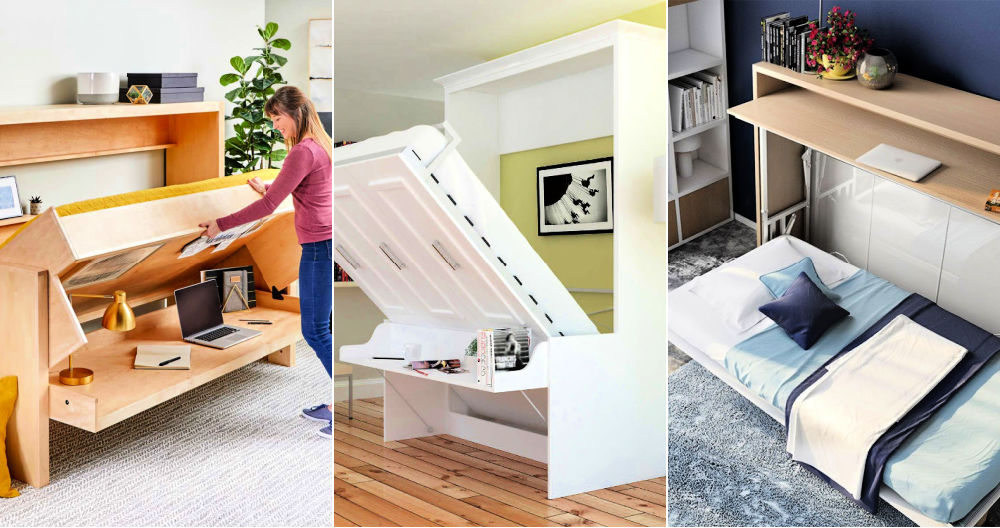 15 Free Diy Murphy Bed With Desk Plans, Murphy Bed And Desk Combo Plans