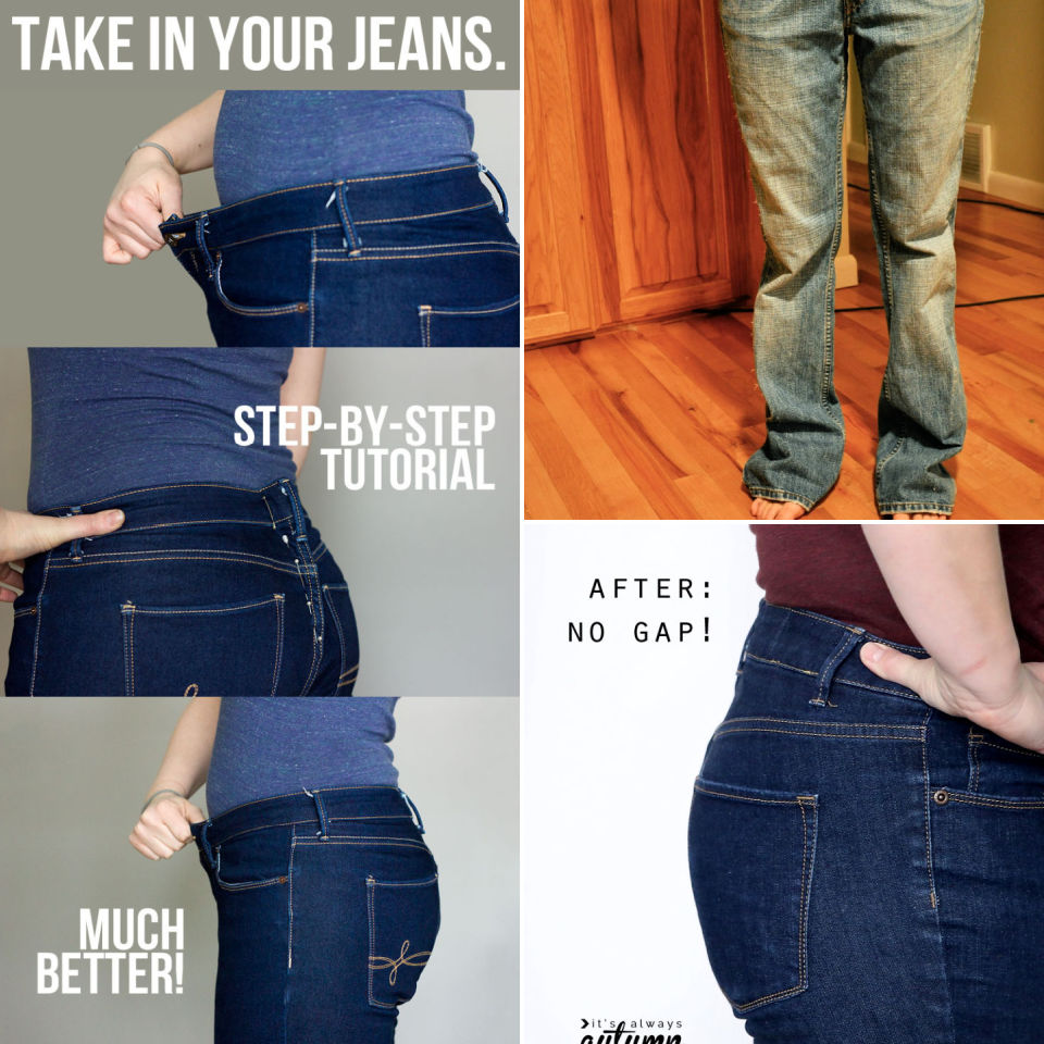 How to Take In Pants Alter Pants to a Smaller Size