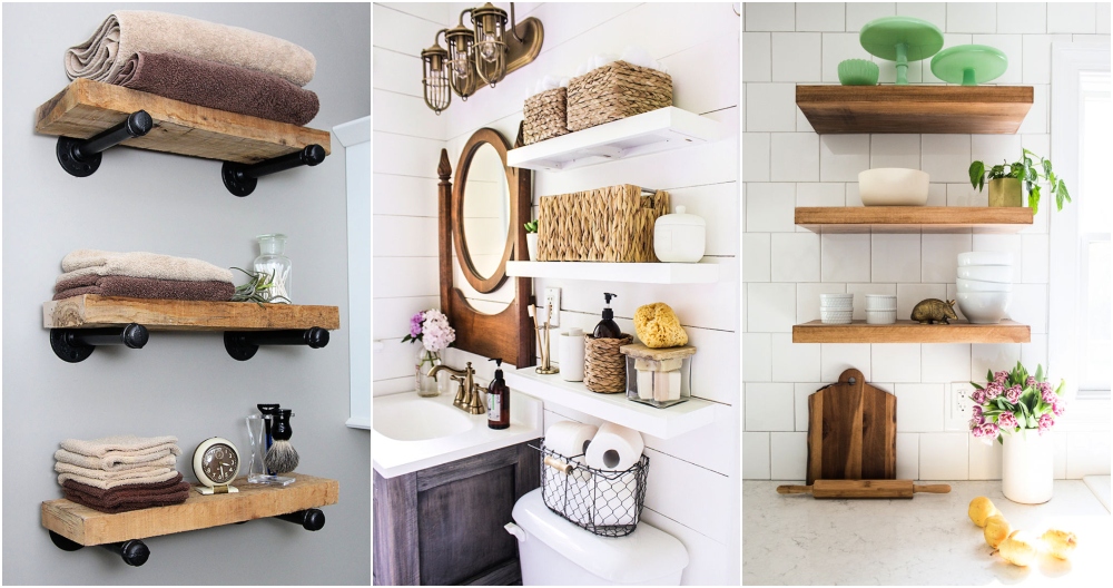 15 Easy Bathroom Floating Shelves Ideas You Can Build