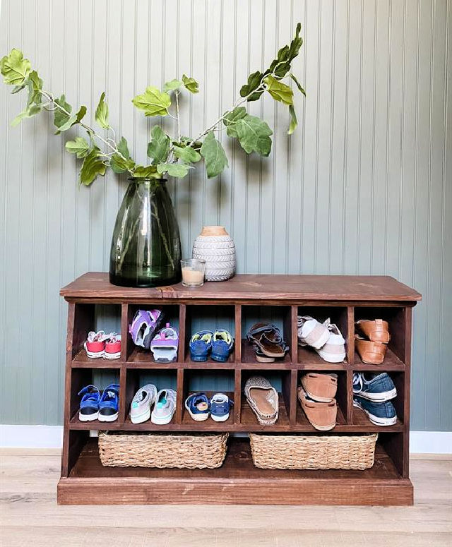 15 Free DIY Shoe Cubby Plans How To Build Shoe Cubbies