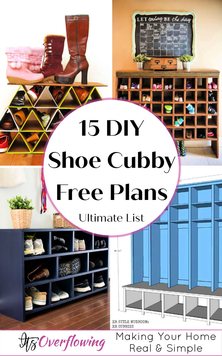 15 Free DIY Shoe Cubby Plans How To Build Shoe Cubbies