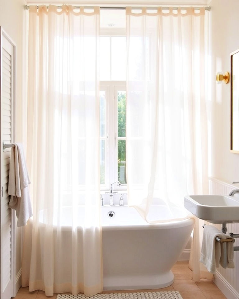 25 Bathroom Curtain Ideas for Privacy and Style