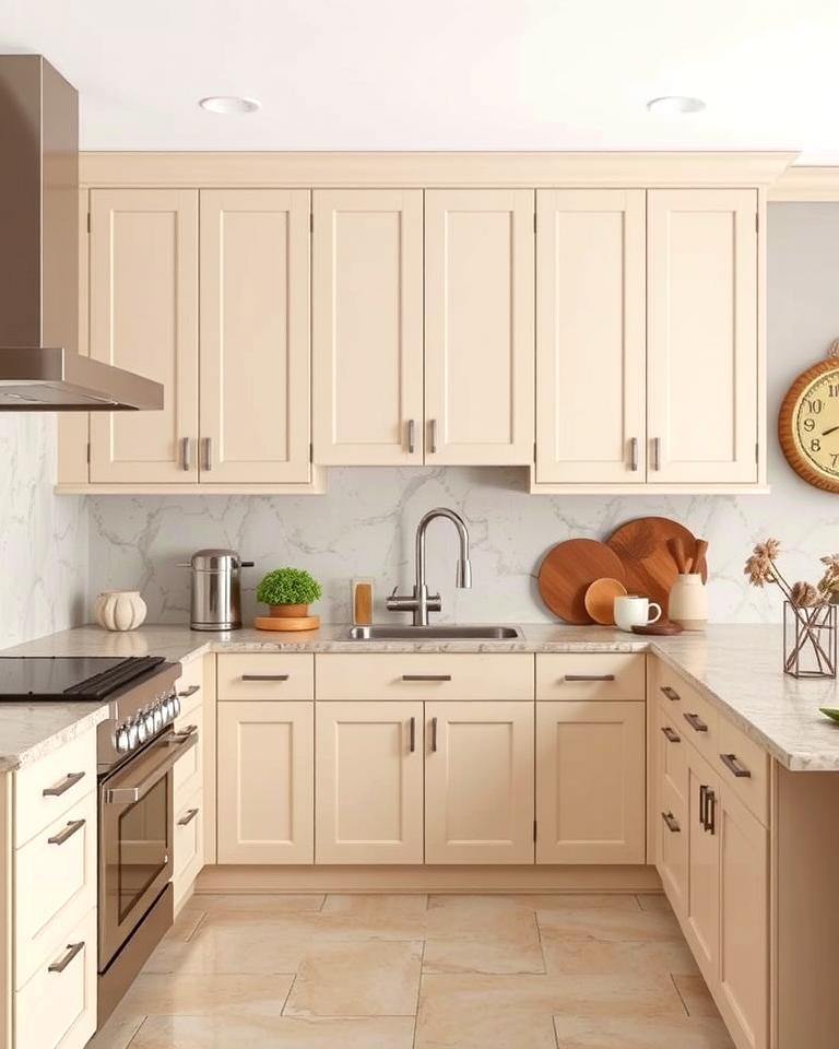 20 Kitchens With Beige Kitchen Cabinets for a Neutral and Elegant Look