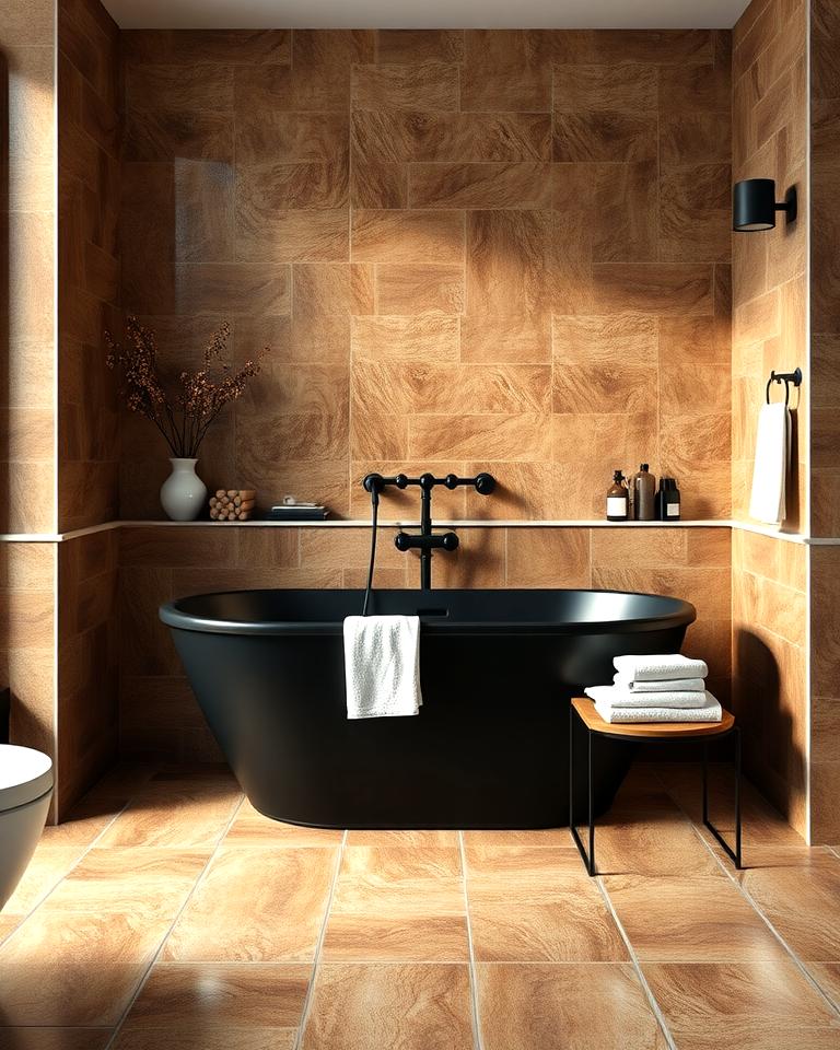 20 Modern Brown and Black Bathroom Ideas for a Bold Design