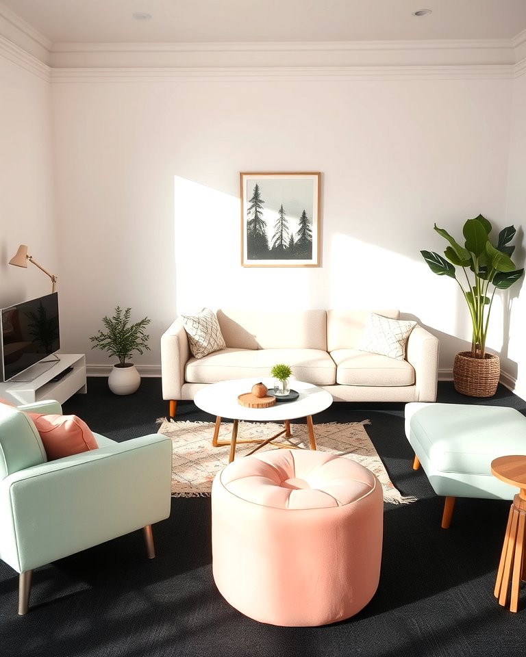 25 Black Carpet Living Room Ideas for a Cozy Atmosphere