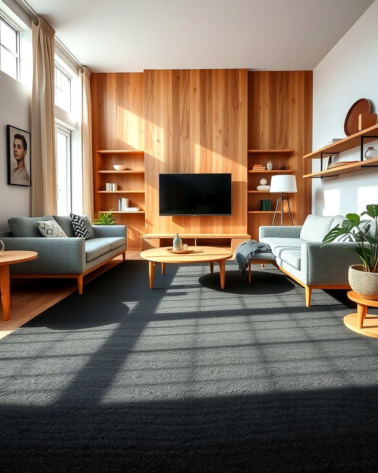 25 Black Carpet Living Room Ideas for a Cozy Atmosphere