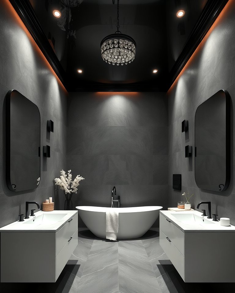 25 Black and Grey Bathroom Ideas for a Sleek Design