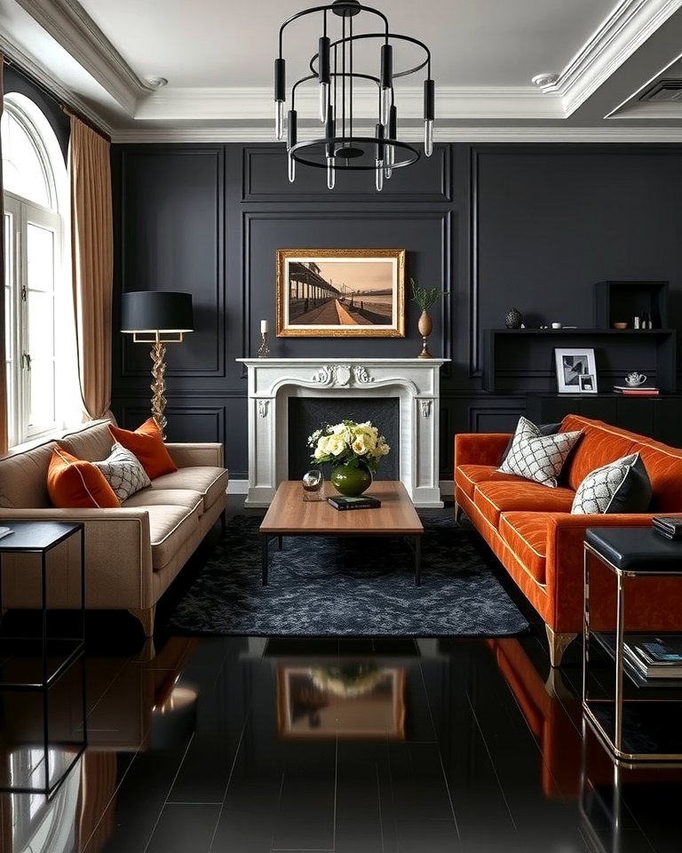 25 Black Floor Living Room Ideas for a Modern Aesthetic