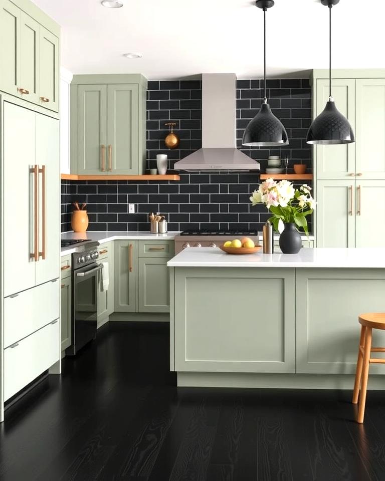 20 Sage Green and Black Kitchen Ideas for a Modern Feel
