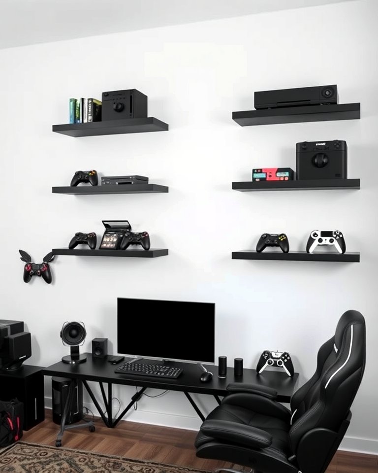 25 Sleek Black Gaming Room Ideas for Gamers