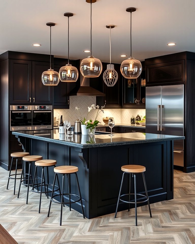 25 Sleek Black Kitchen Island Ideas for a Modern Kitchen