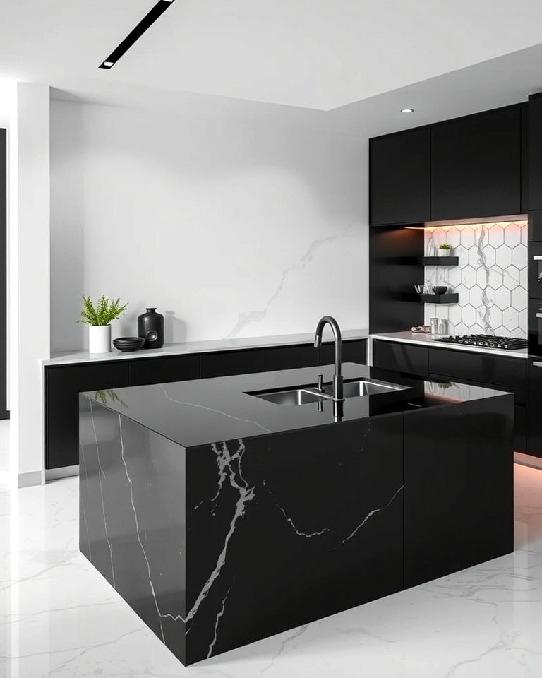 25 Sleek Black Kitchen Island Ideas for a Modern Kitchen