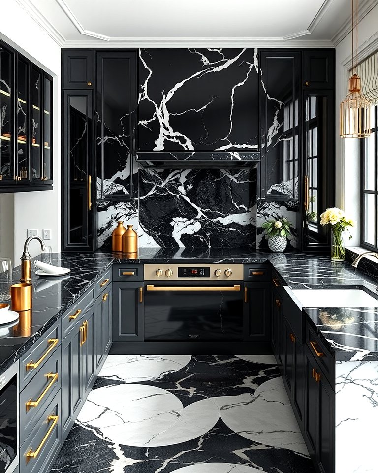 Python Black Countertop 25 Black Kitchen Countertops for a Bold Statement