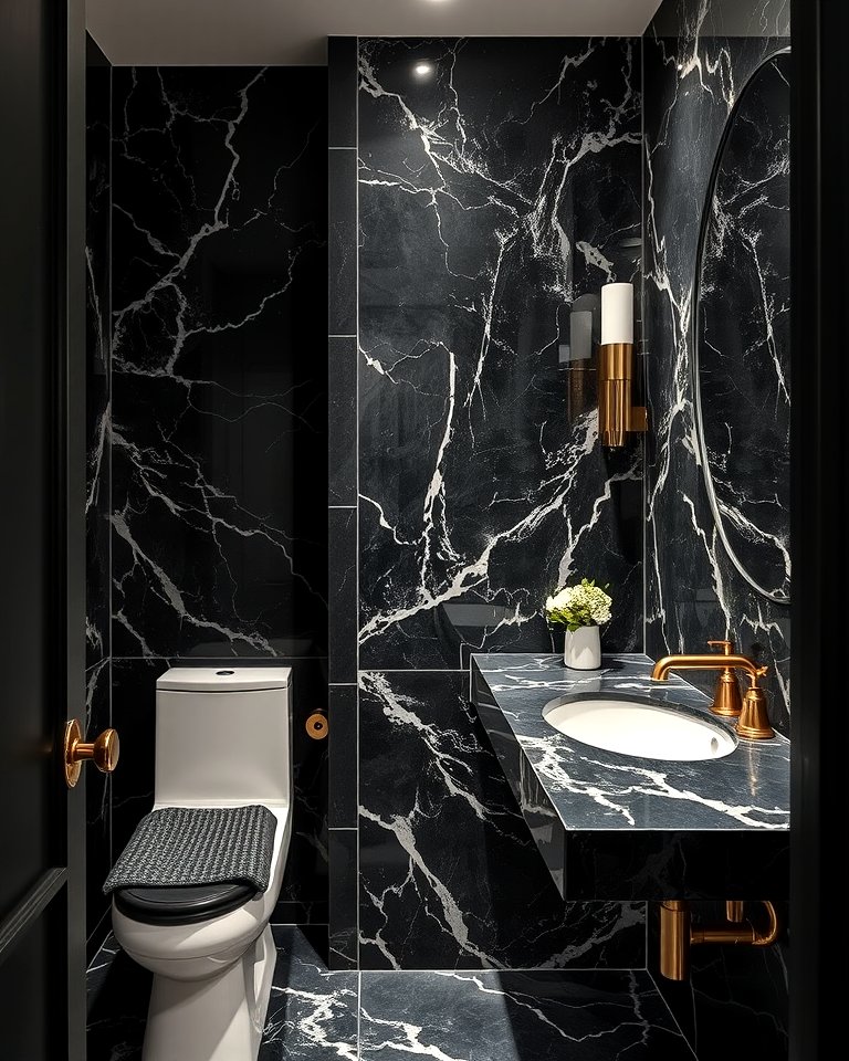 25 Elegant Black Powder Room Ideas for a Bold Look