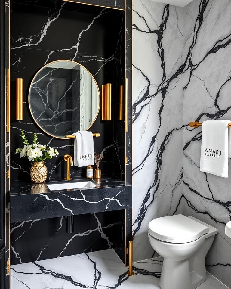 20 Black Marble Bathrooms: Luxurious Design Ideas