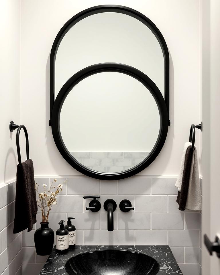 20 Bathroom With Black Fixtures Design Ideas