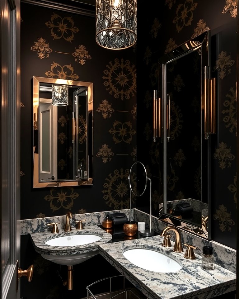 25 Elegant Black Powder Room Ideas for a Bold Look