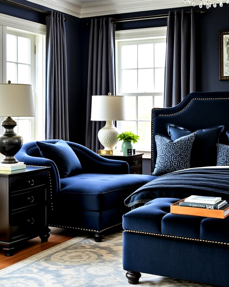 25 Black and Blue Bedroom Ideas for a Bold Statement