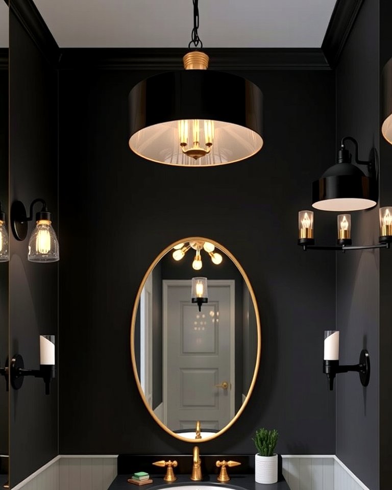 25 Elegant Black Powder Room Ideas for a Bold Look
