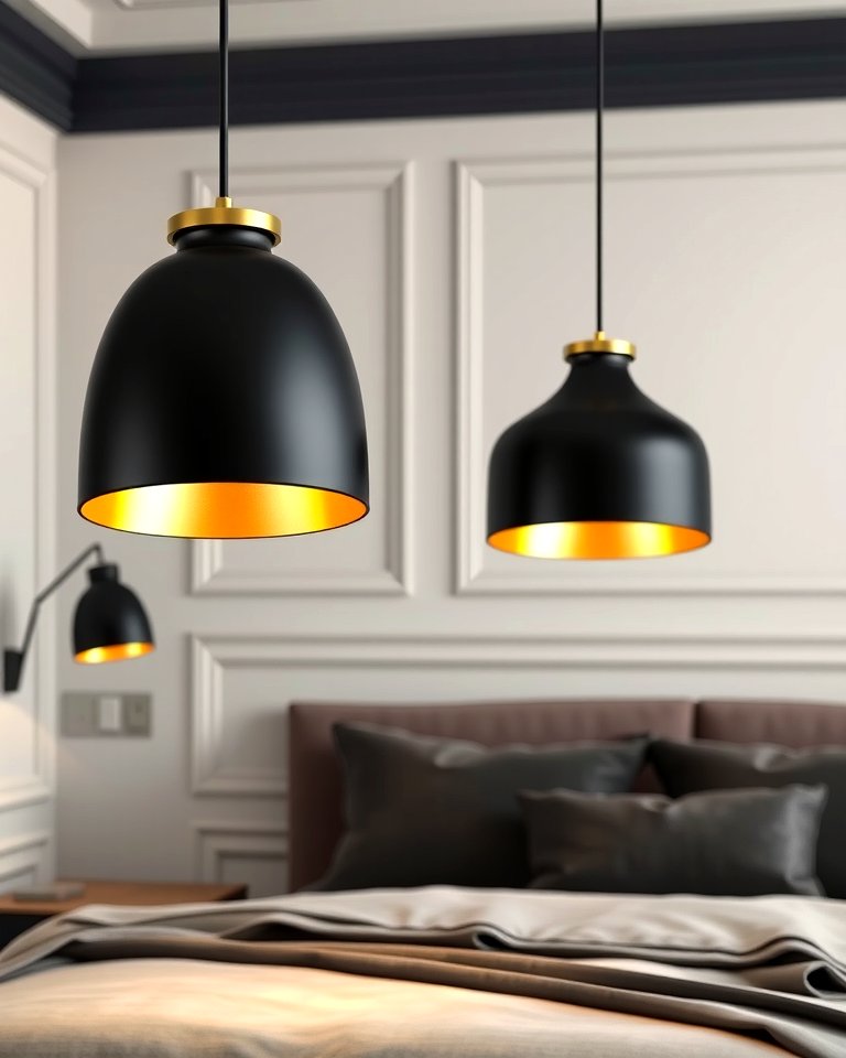 25 Stunning Black and Gold Bedroom Design Ideas
