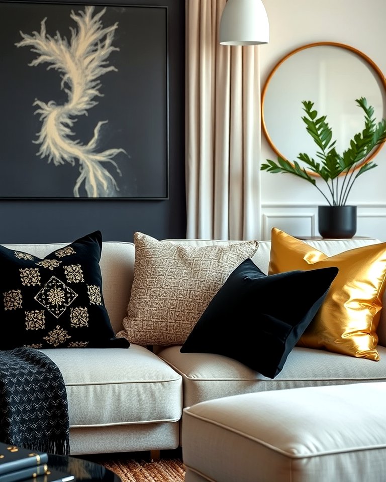 25 Black and Gold Living Room Ideas for a Luxurious Feel
