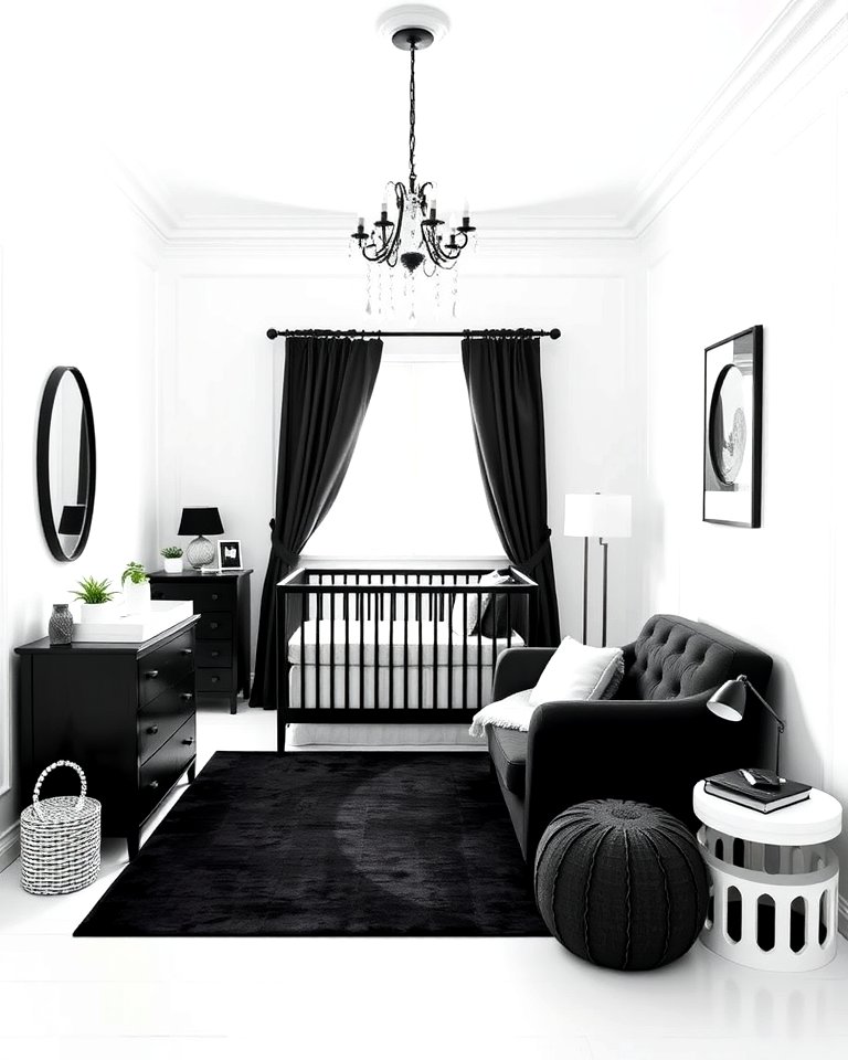 25 Black Nursery Ideas for Modern Baby Rooms