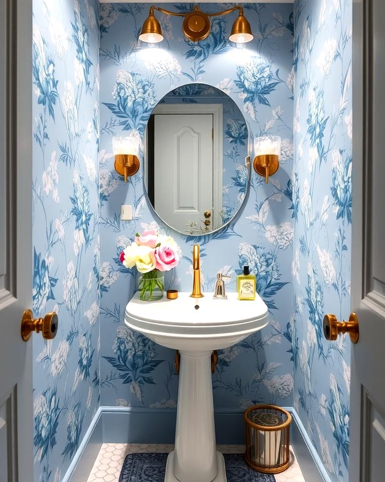 20 Blue Powder Room Ideas: Small Space, Big Style