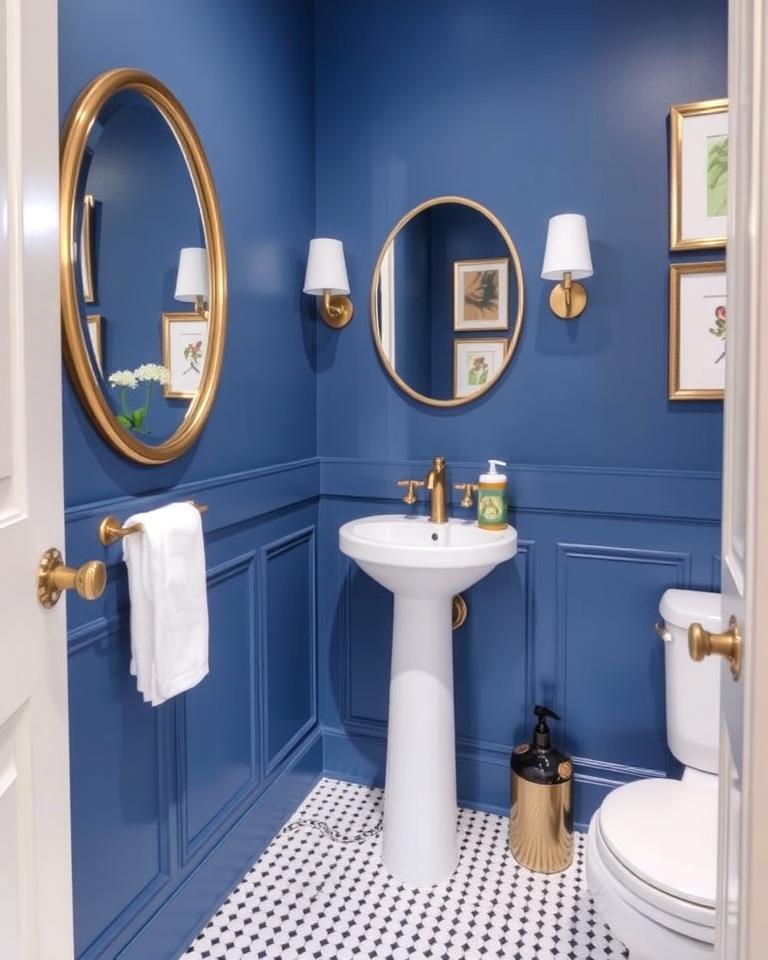 20 Blue Powder Room Ideas: Small Space, Big Style