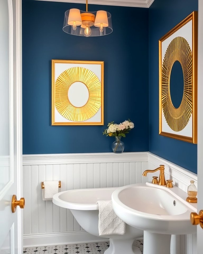 25 Blue and Gold Bathroom Ideas for a Luxurious Retreat