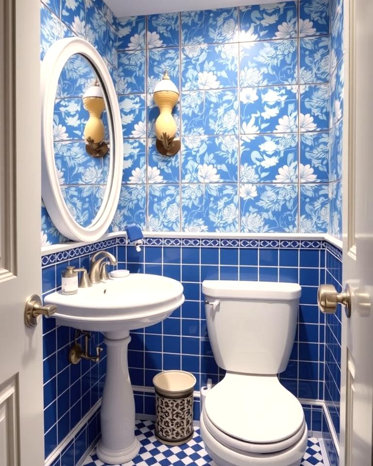 20 Blue Powder Room Ideas: Small Space, Big Style