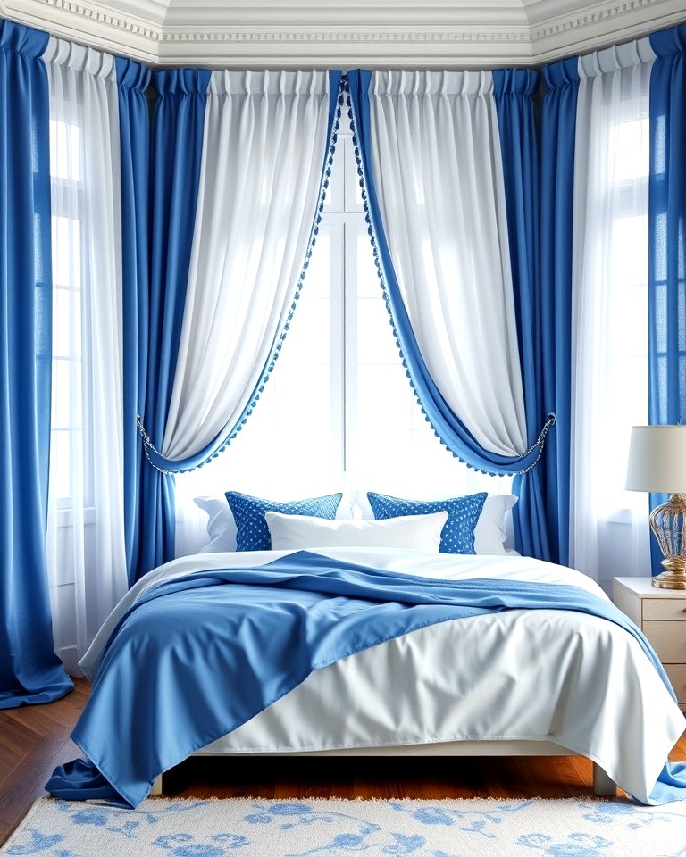 25 Blue and White Bedroom Ideas for a Calming Space