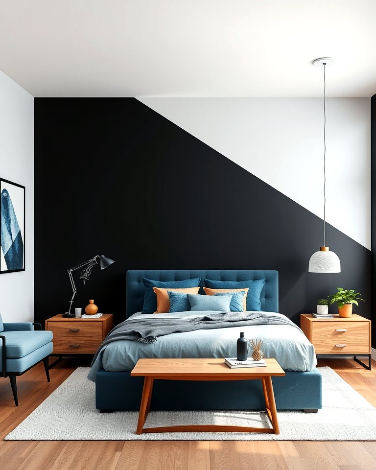 25 Black and Blue Bedroom Ideas for a Bold Statement