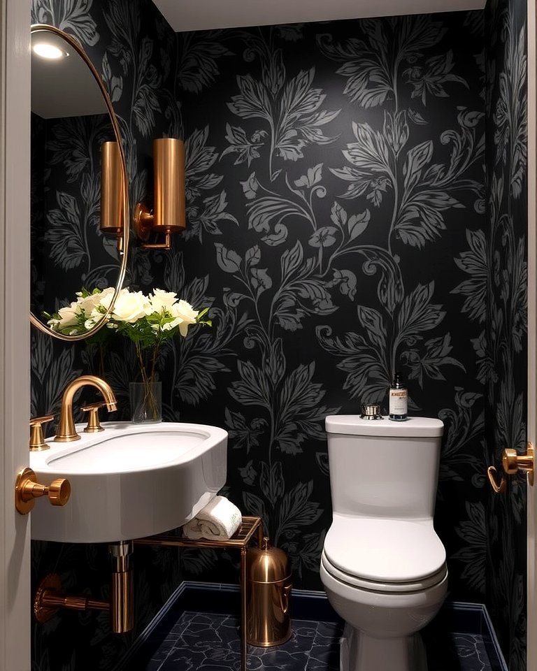 25 Elegant Black Powder Room Ideas for a Bold Look