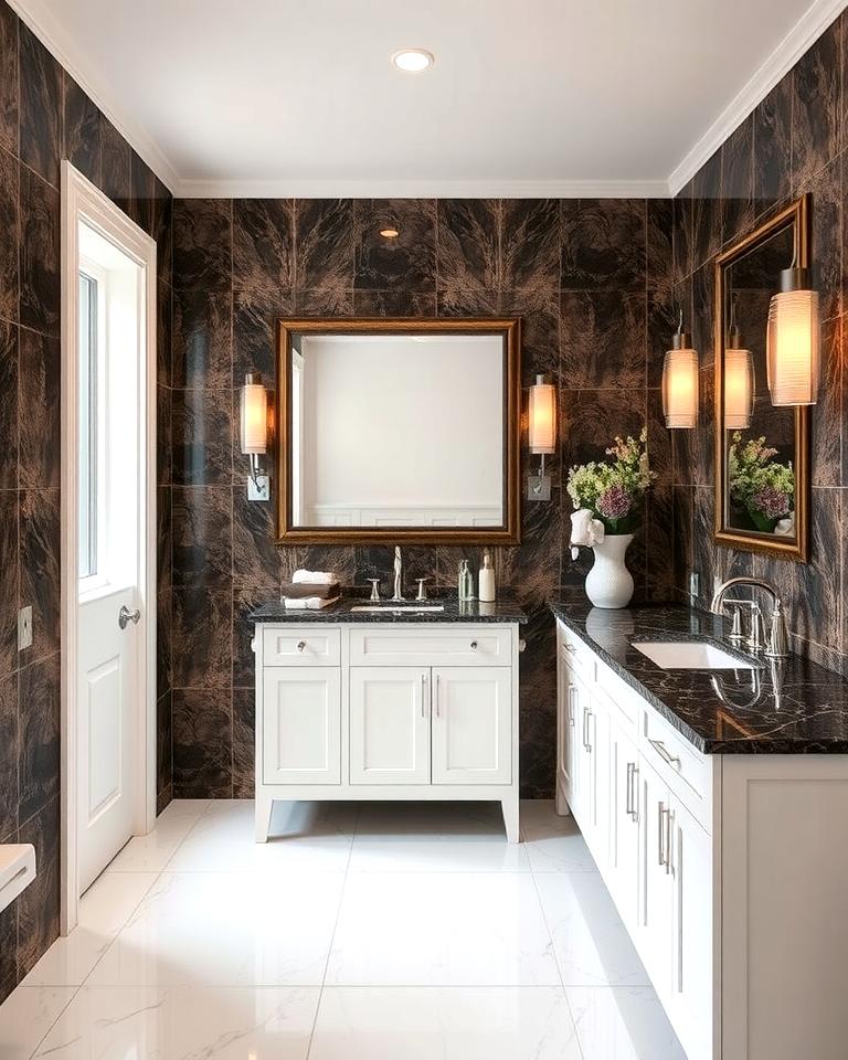 Picture Idea: 20 Elegant Brown Granite Bathroom Ideas For A Luxurious Look