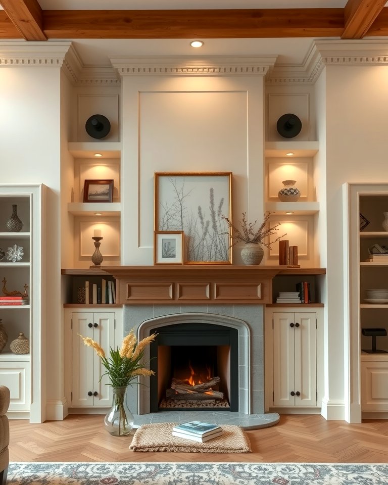 25 Cozy Living Room Fireplace Ideas for Warmth