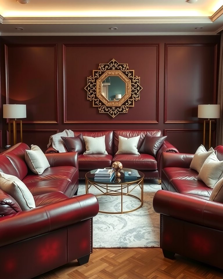 25 Burgundy Living Room Ideas for a Rich and Cozy Look
