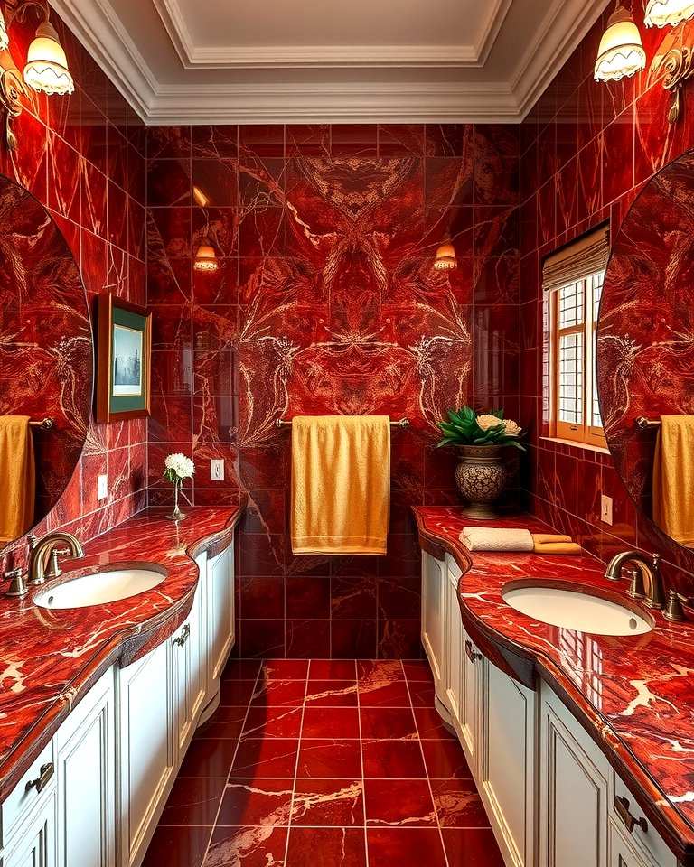 25 Elegant Burgundy Bathroom Ideas for a Luxe Look