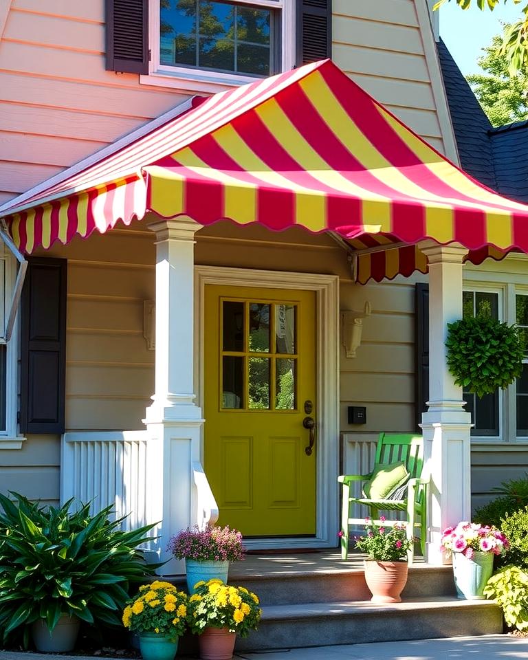 20 Front Porch Awning Ideas to Enhance Your Home