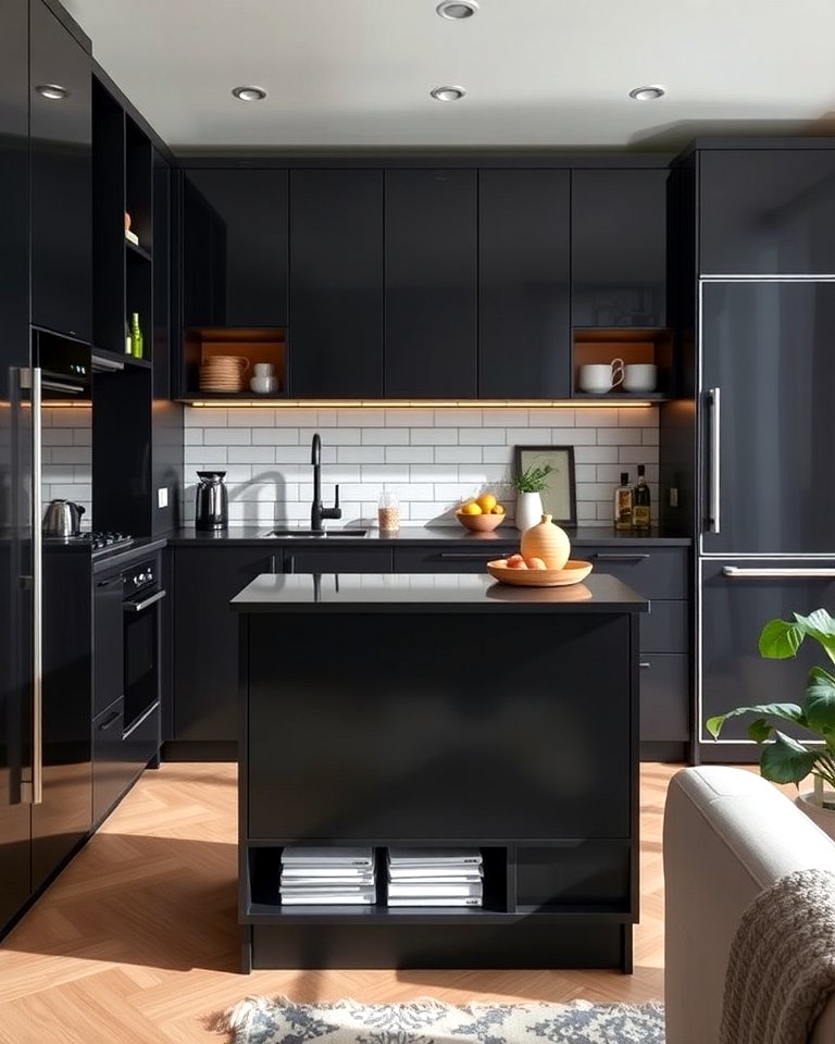 25 Sleek Black Kitchen Island Ideas for a Modern Kitchen