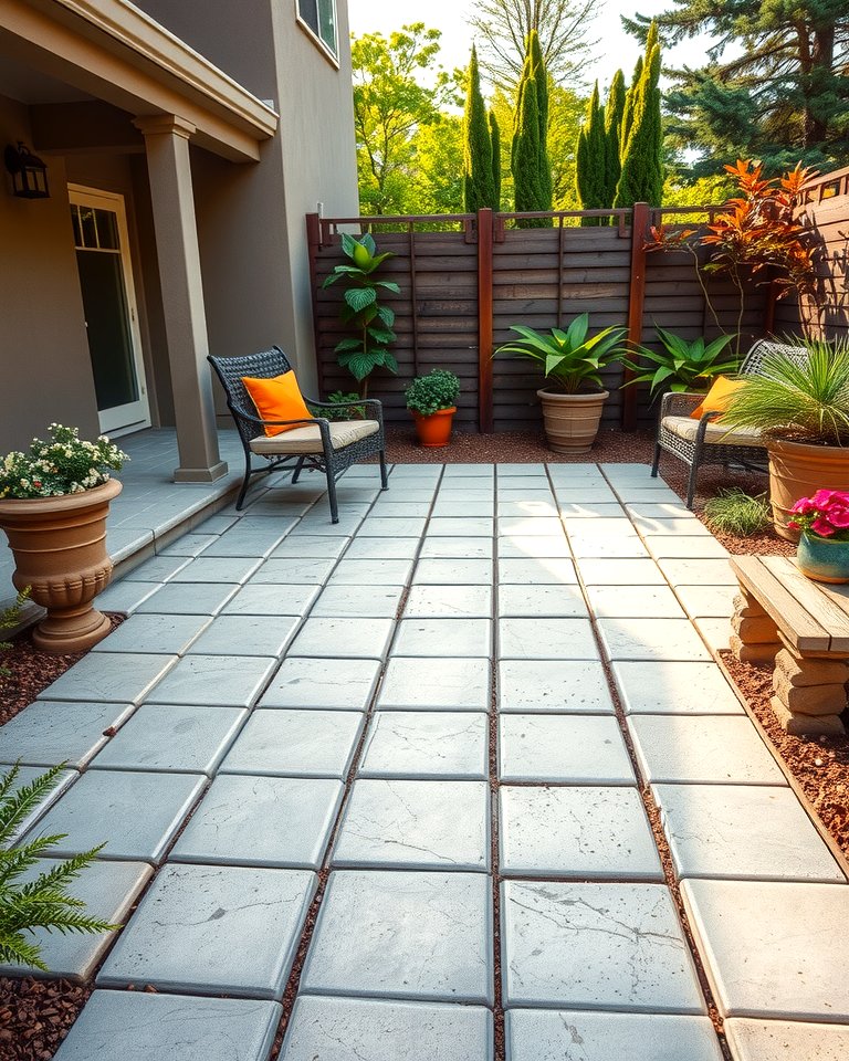25 Concrete Patio Ideas on a Budget for Affordable Style