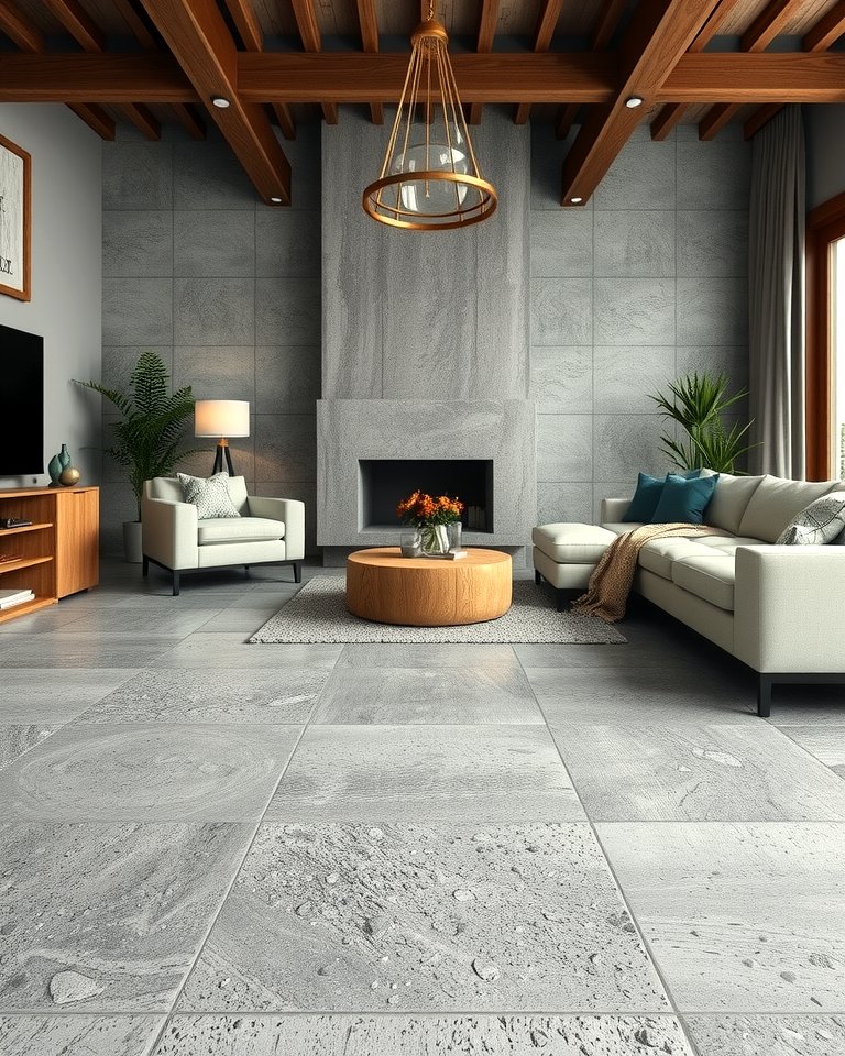 Fresh Look at 25 Concrete Floor Living Room Ideas For A Modern And