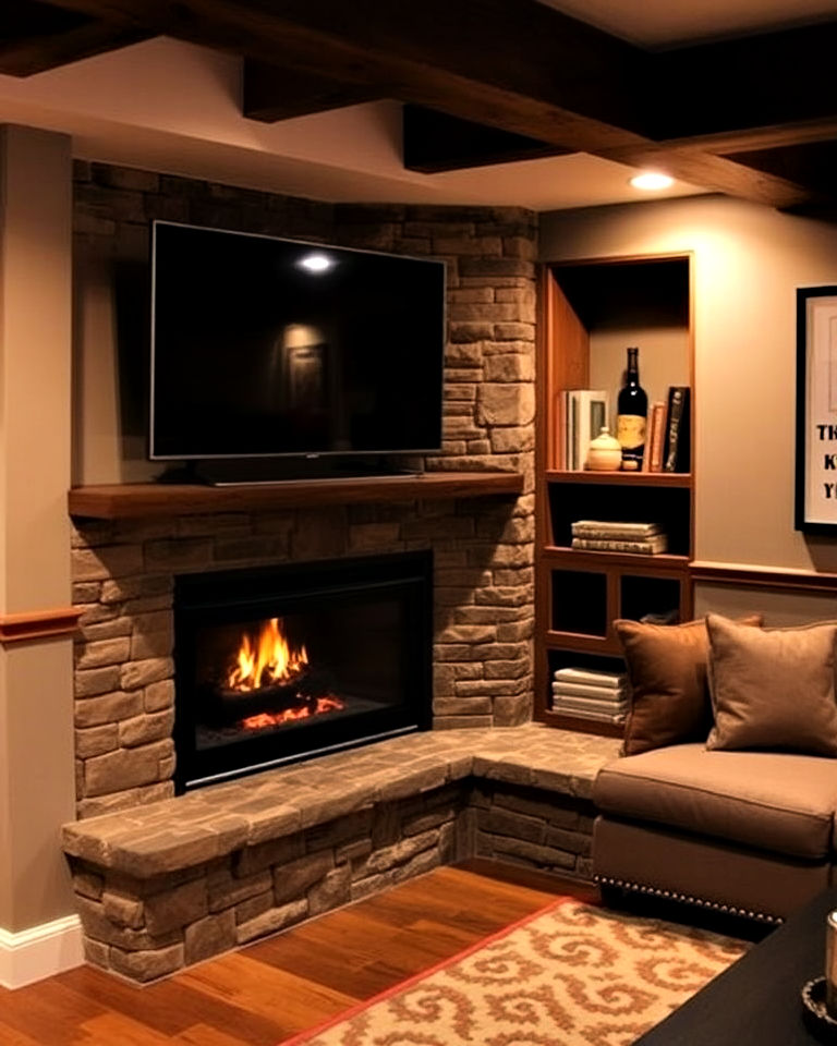 25 Cozy Basement Fireplace Ideas for Warm Gatherings