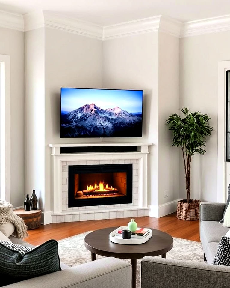 25 Cozy Corner Fireplace Ideas for Your Home