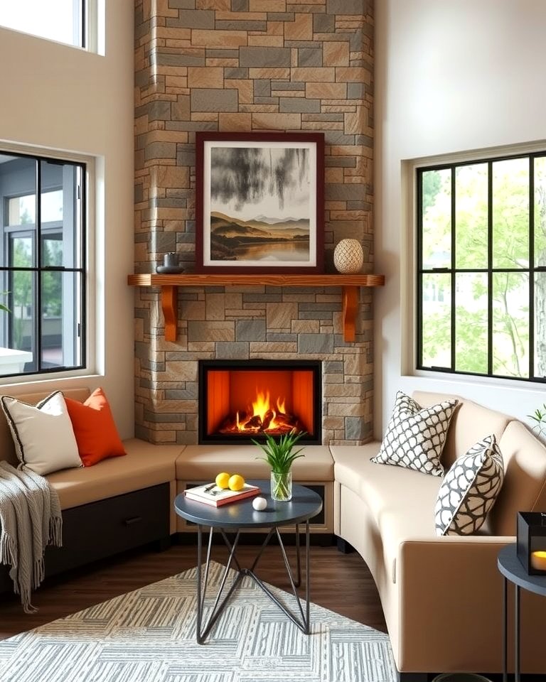 25 Cozy Corner Gas Fireplace Ideas for Your Home
