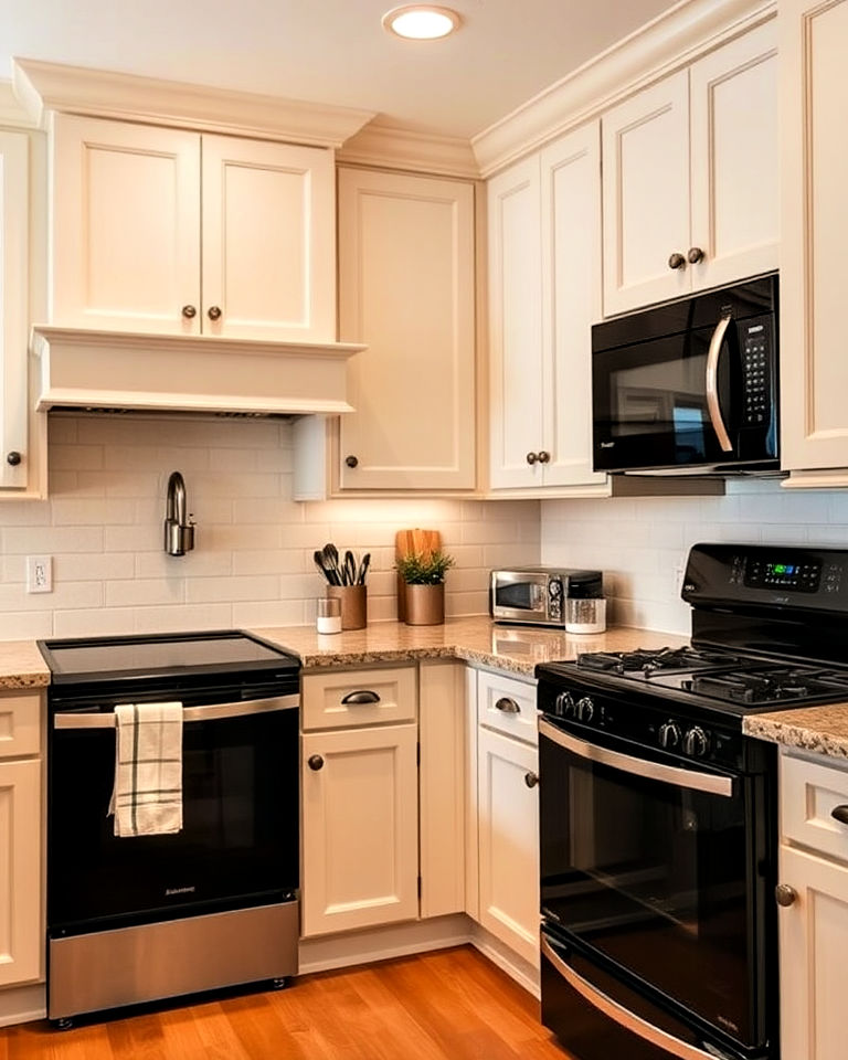 20 What Color Cabinets Go With Black Appliances