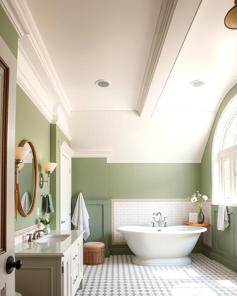 20 Elegant Sage Green and Cream Bathroom Ideas